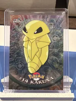 Kakuna #14 2000 Topps Chrome Series 1 Holo Foil Pokemon Animation Card - Image 1