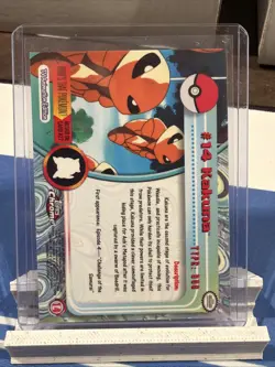Kakuna #14 2000 Topps Chrome Series 1 Holo Foil Pokemon Animation Card - Image 2