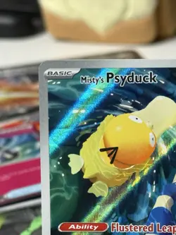 Pokemon TCG Misty's Psyduck Illustration Rare Card 193/182 SV:10 Destined Rivals - Image 2