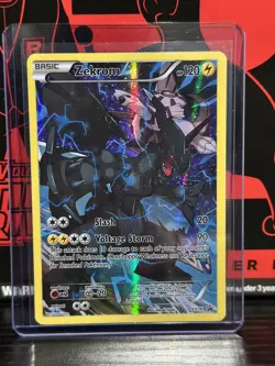 Zekrom XY76 Black Star Promo Full Art Holo Pokemon Card Near Mint - Image 1
