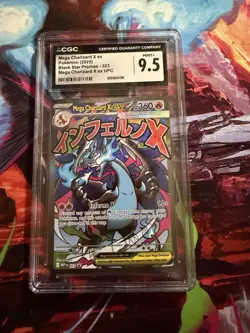 2025 Pokemon Phantasmal Flames Mega Charizard X ex Promo UPC #23 CGC 9.5 Card - Image 1