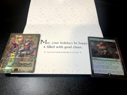 Eggnogger's Stache & Just in Fooling & Holiday Card 2024 - MTG Duel Masters WOTC - Image 2