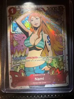 One Piece TCG Card - Wings Of The Captain OP06 - ST01-007 Nami TR Treasure Rare - Image 1