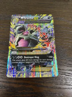 2015 Mega Tyranitar Ex Oversized Jumbo Card 43/98 - Image 3