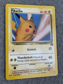 Pikachu 26 Snap Black Star Promo POKEMON Card TCG LP - Image 2