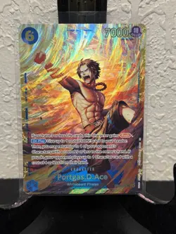 One Piece Card Game Portgas D. Ace OP13-119 SEC Carrying on His Will - English - Image 1