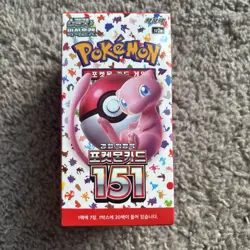 Pokemon TCG Pokemon Card 151 Korean SV2a Booster Box New Sealed - Image 1