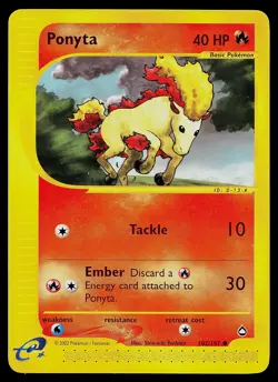 Pokemon Card - Ponyta Aquapolis 24/87 Common - Image 1