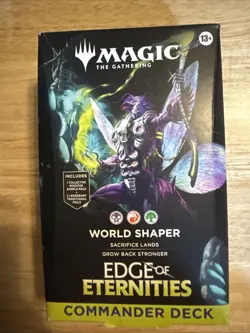 Magic The Gathering Edge of Eternities Commmander Deck - World Shaper - In Hand - Image 1