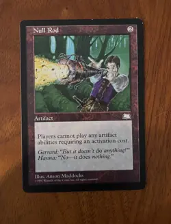 MTG Weatherlight Null Rod Lightly Played Great Condition - Image 1