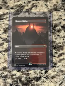 1x Haunted Ridge, Borderless Art, Magic the Gathering MTG NM - Image 1