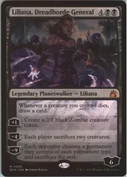 MTG Liliana, Dreadhorde General 80 Ravnica Remastered LP - Image 1