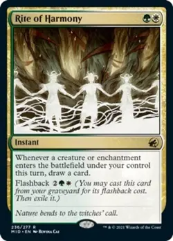 4x MTG Rite of Harmony, NM-Mint, English Innistrad: Midnight Hunt - Image 1