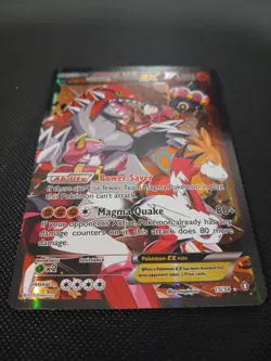 Pokemon TCG Team Magma's Groudon EX 15/34 Full Art Double Crisis Holo Card - Image 4