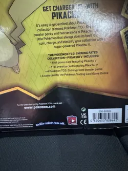 Pokemon TCG Pikachu V Shining Fates Box Premium Collection Factory Sealed - Image 5