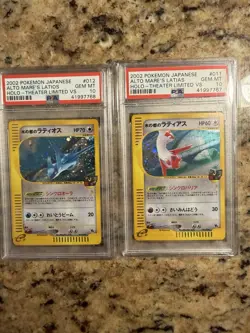 Pokemon Alto Mare's Set Latios Latias Holo Theater Limited VS 2002 PSA 10 - Image 1