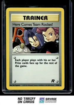 2000 Pokemon Classic - Team Rocket Holo Here Comes Team Rocket! #15/82 - Image 1