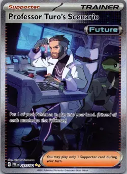Professor Turo's Scenario 257/182 Pokemon Card TCG Paradox Rift NM - Image 1