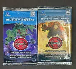 LOT of (2) Chaotic Trading Card Game TCG Beyond The Doors Factory Sealed Packs - Image 1