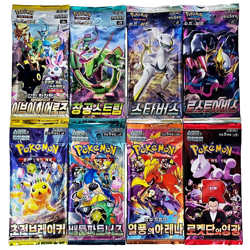8X Pokemon Booster Pack Lot SEALED Cards Evolving Skies Lost Origin etc KOREAN - Image 1