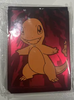 Pokemon TCG 65x Sealed Charmander Obsidian Flames ETB Card Sleeves - Image 1