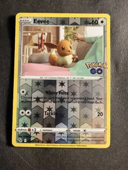 2022 Pokemon Go Set Nintendo Eevee Reverse Holo Foil Holographic Card 54 /78 - Image 1