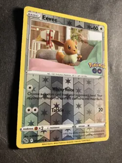 2022 Pokemon Go Set Nintendo Eevee Reverse Holo Foil Holographic Card 54 /78 - Image 2