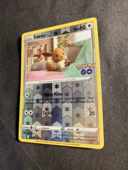2022 Pokemon Go Set Nintendo Eevee Reverse Holo Foil Holographic Card 54 /78 - Image 3