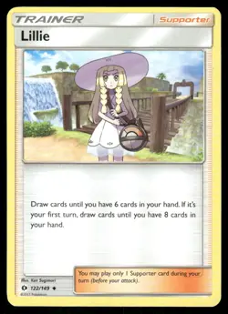 Lillie 122/149 Sun & Moon Pokemon TCG trading card - Image 1