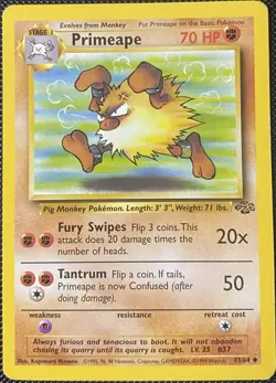 Primeape 43/64 Jungle Regular - Pokemon Card - Image 1