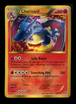 #2 Charizard 136/135 BW Plasma Storm 2012 Secret Rare Holo Pokemon Card TCG - Image 1