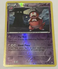 Pokemon 2012 Light Play Slowking 49/108 Dark Explorers REVERSE Card - Image 1