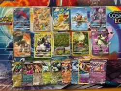 Pokemon Card Lot Full Art Alt Art Fire Pikachu Mewtwo Slowking - Image 1