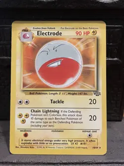 1999 Pokemon TCG Electrode 2/64 Jungle Set Non Holo Rare Vintage Card WOTC LP - Image 1