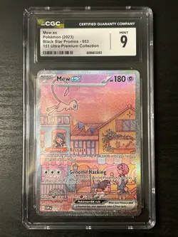 CGC 9 MINT Mew EX 053 151 ULTRA-PREMIUM COLLECTION Pokemon Card Tcg - Image 1