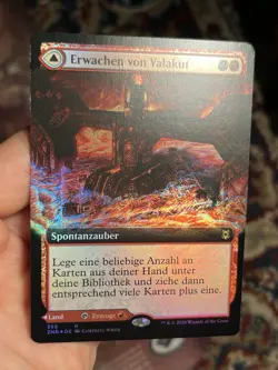 GERMAN Extended Art Foil • Valakut Awakening • Zendikar Rising • NM • Mtg (1922) - Image 1