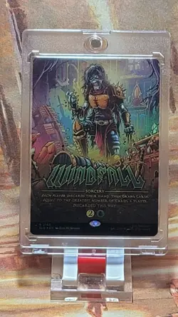 MTG Windfall #2182 Rainbow Foil Borderless Iron Maiden: Eddie Unchained W/case - Image 1