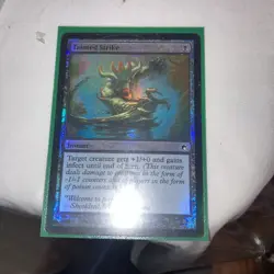 MTG Scars of Mirrodin FOIL - TAINTED STRIKE black Phyrexian infect pump NM - Image 1