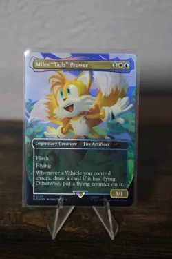 Miles "Tails" Prower (Rainbow Foil) Secret Lair Drop Foil - Image 1
