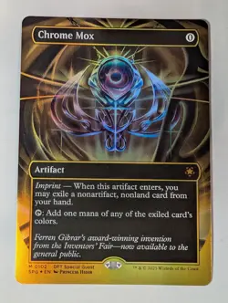 Chrome Mox Borderless First-Place Foil Aetherdrift Special Guest MTG NM Nice! - Image 1