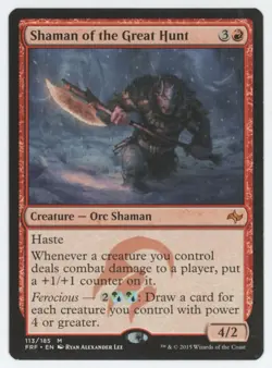 MTG Fate Reforged Shaman of the Great Hunt #113 Mythic - Image 1