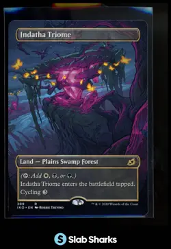 2020 MAGIC THE GATHERING IKORIA IKO EN #309 INDATHA TRIOME BORDERLESS RARE - Image 1