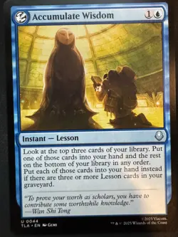 x3 - Accumulate Wisdom - 0044 - Avatar: The Last Airbender TLA - MTG - NM/M - Image 1