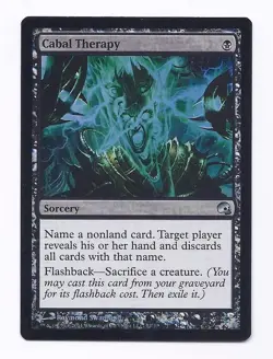 Magic The Gathering Cabal Therapy Holo Foil 12/30 Graveborn Premium Deck Series - Image 1