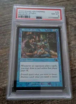 Rhystic Study - Prophecy (2000) - Regular - PSA 8 Vintage Magic. - Image 2