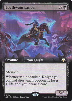 Locthwain Lancer (Extended Art) Commander: March of the Machine Regular - Image 1