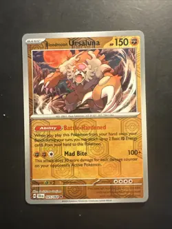 2024 Pokemon Scarlet Violet Shrouded Fable Bloodmoon Ursuluna 25/64 Reverse Holo - Image 1