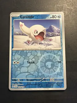 2024 Pokemon Scarlet Violet Reverse Holo Foil Cetoddle 58 /198 Holographic - Image 1