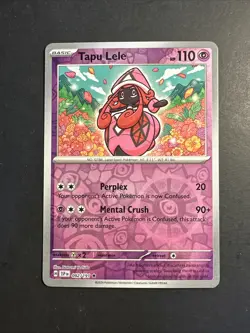 2023 Pokemon Scarlet Violet Surging Sparks Tapu Lele 92 /191 Reverse Holo Foil - Image 1