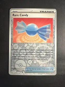 2024 Pokemon Scarlet Violet Reverse Holo Foil Trainer Item Rare Candy 191 /198 - Image 1